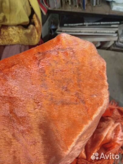 Скатерть бархатная с бахромой СССР