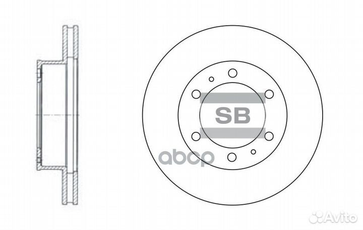 Диск тормозной toyota HI-LUX III pickup 4*4
