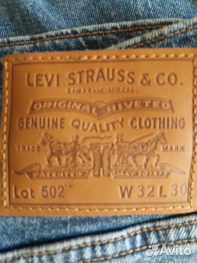 Джинсы мужские Levis 502 W32 L30. Оригинал