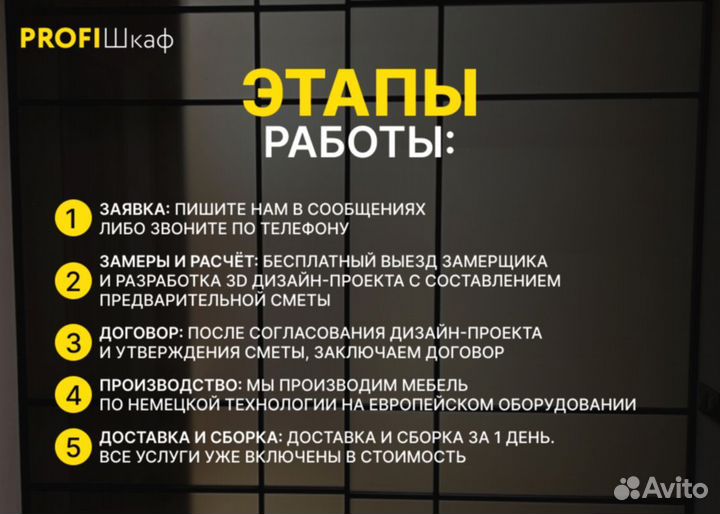 Шкафы купе на заказ с фабрики