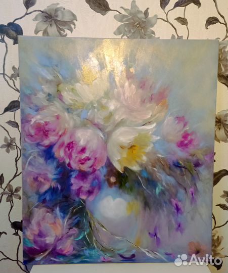 Цветы в вазоне