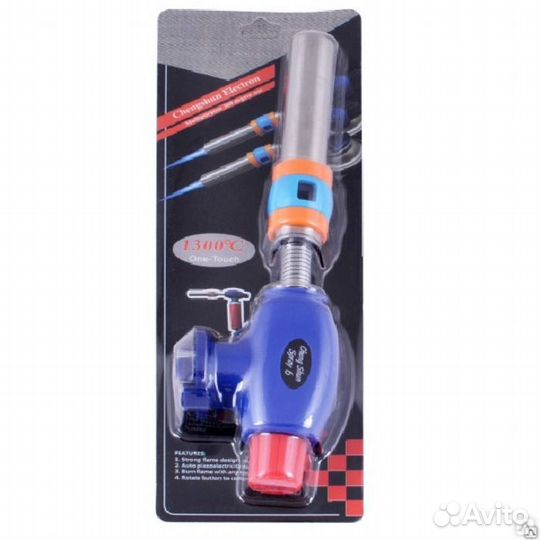 Горелка с пьезоподжигом с регулятором пламени