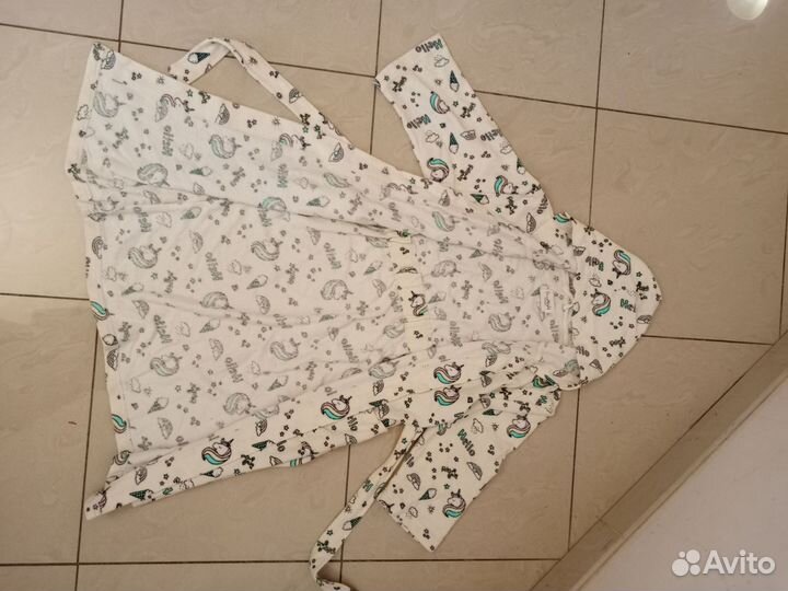 Халат для девочки махровый