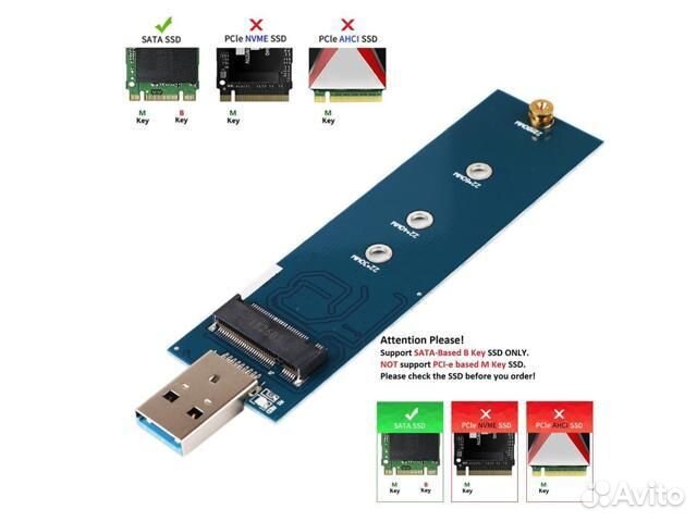 Адаптер переходник SSD m.2 на USB 3.0