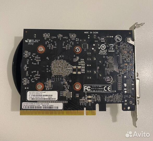 Видеокарта gtx 1650 4gb Palit