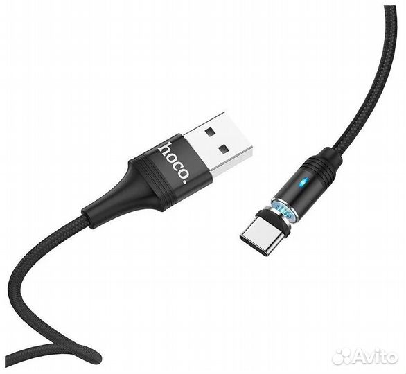 Кабель USB - Type-C hoco U76, 1.2м, круглый, 3.0A