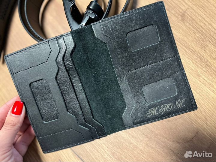 Обложка для документов из кожи трансформер