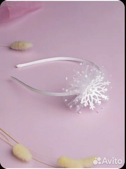 Ободок со снежинками
