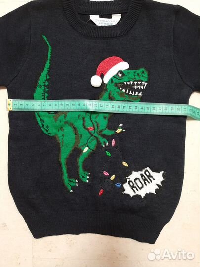 Свитер кофта динозавр 98 размер