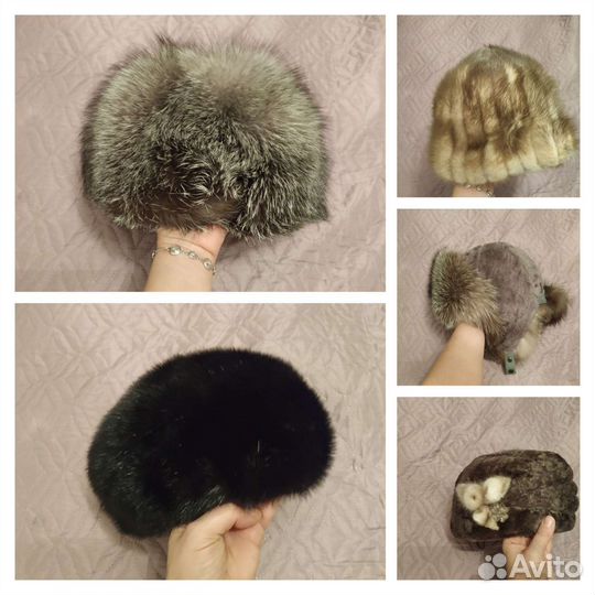 Шапка натуральный мех норка