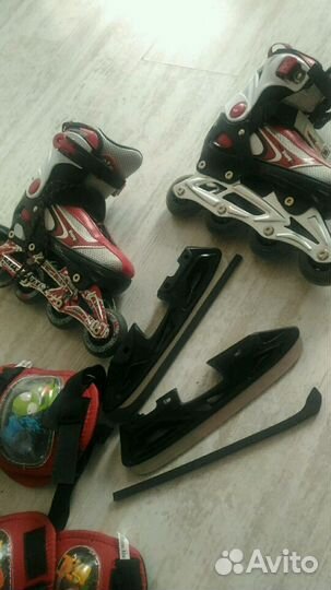 Коньки,ролики 32-36р, по стельке 21-25см