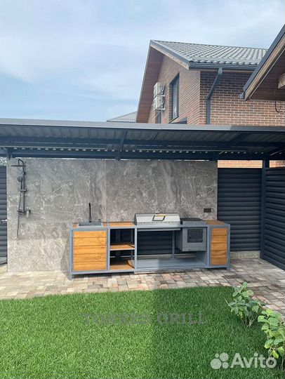 Мангальный комплекс с крышей