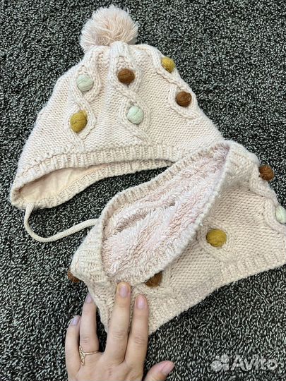 Комплект шапка и снуд zara