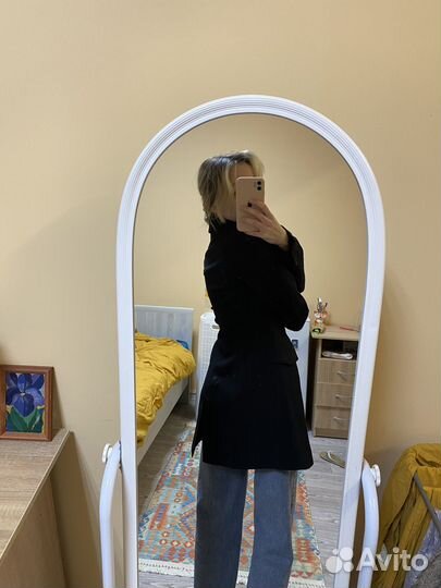 Пиджак женский черный приталенный XS