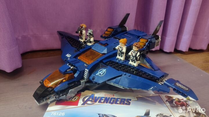 Lego marvel 76126 квинджет мстителей оригинал