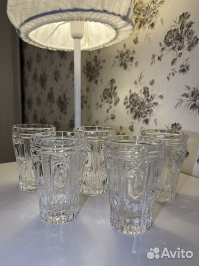 Хрустальные фужеры СССР высокие