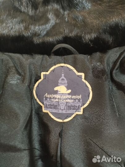 Шуба норковая 42 44 черная трансформер