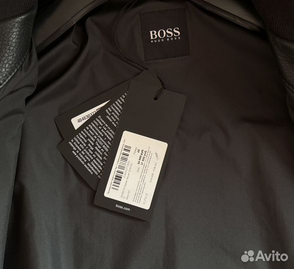 Кожаная куртка hugo boss