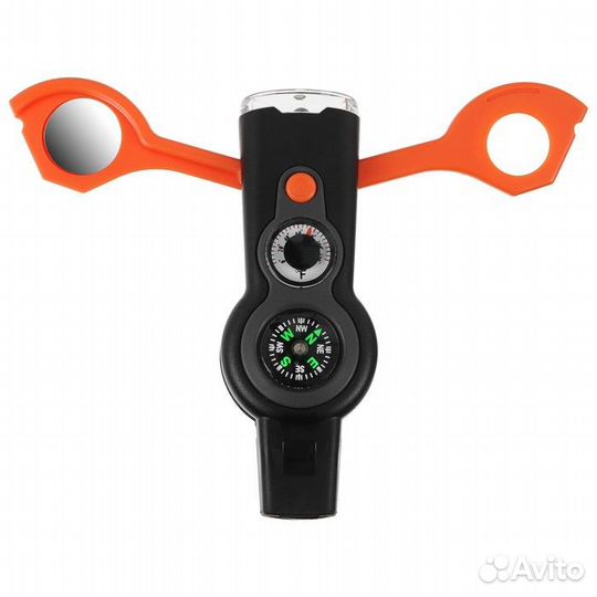 Компас 7 в 1: компас, свисток, лупа, фонарик, зерк