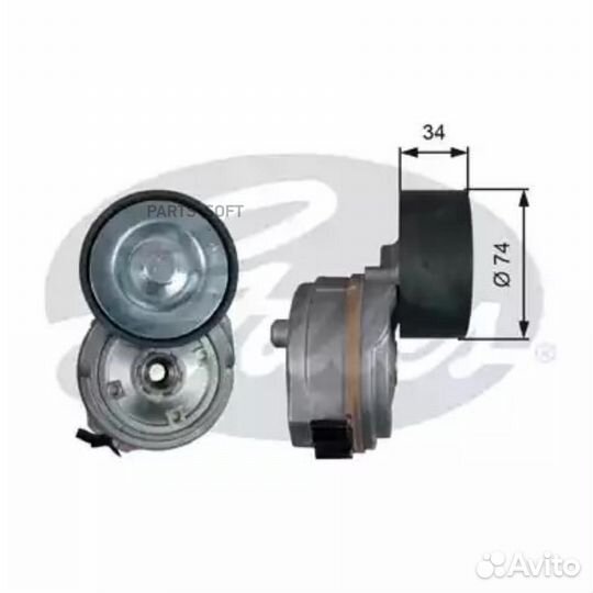 Gates T38694 T38694 натяжитель ремня в сборе \MAN