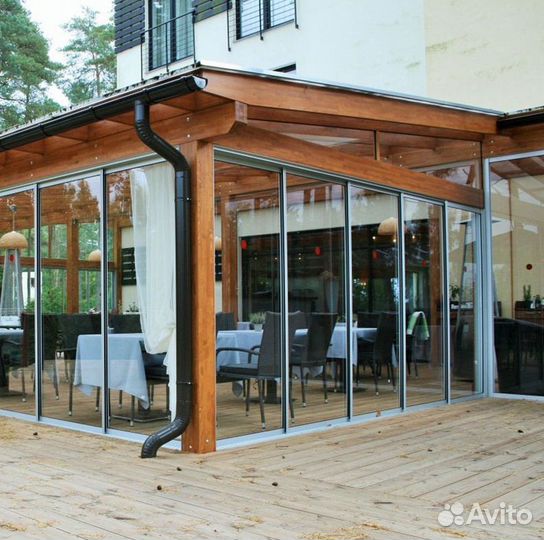 Безрамное остекление