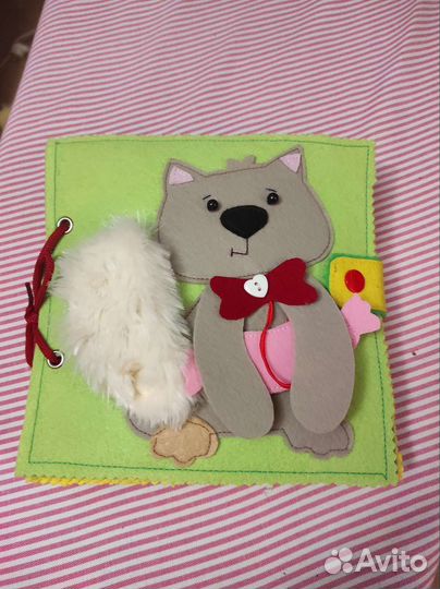 Развивающая книга из фетра