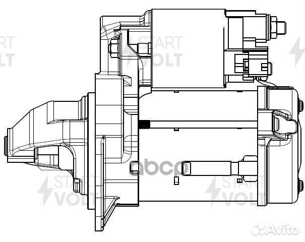 Стартер toyota corolla E150 (08) 1.33I 1,3кВт