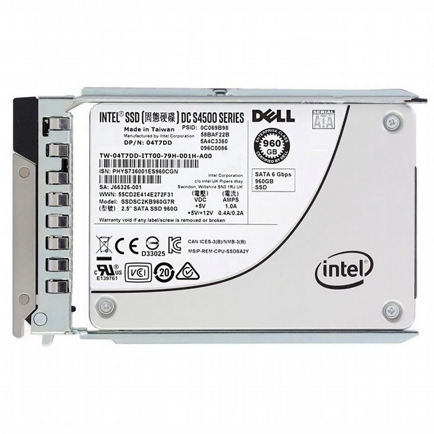 [4T7DD] Жесткий Диск Dell 960gb Sata3 2,5" Ssd 4t7dd