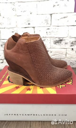Ботильоны Jeffrey Campbell казаки замшевые 38 разм