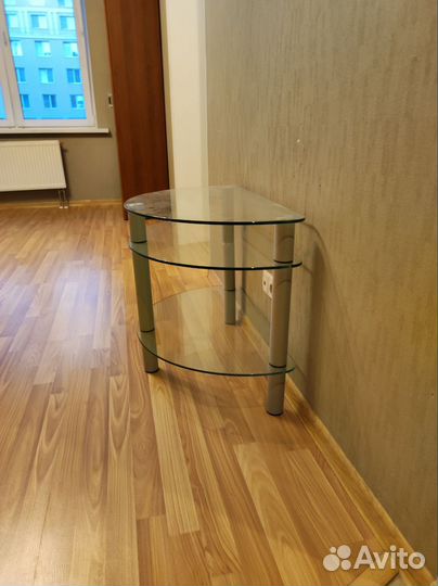 Стеклянная тумба под тв телевизор