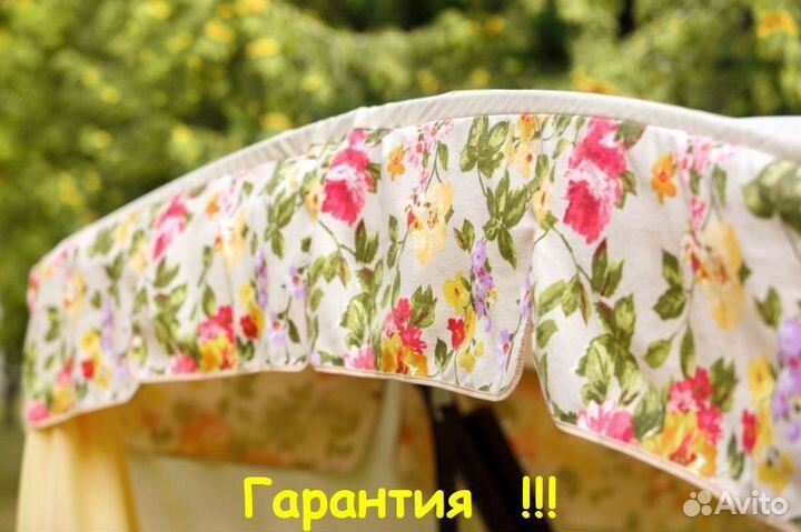 Садовые Качели 4-х местные Саванна flower