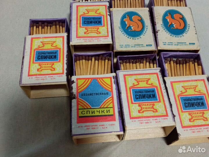 Спички СССР оригинал деревянная коробка