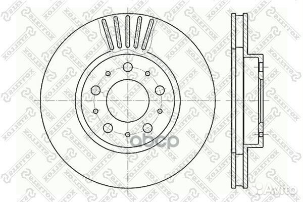 6020-4832V-SX диск тормозной передний Volvo 85