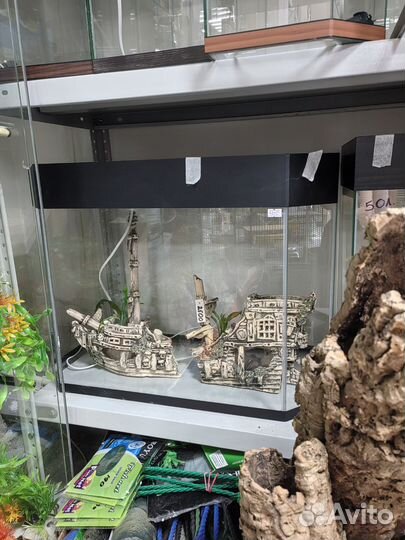 Аквариумы. Террариумы. Черепашник. Коряги. Кора