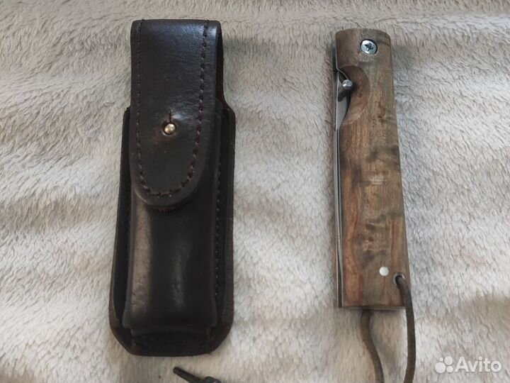 Нож складной ручной работы якутский