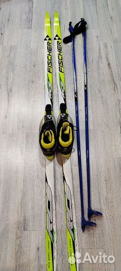 Лыжи беговые fisher подростковые