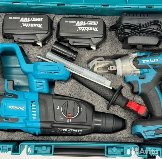 Гайковерт и Перфоратор Makita 2в1 набор
