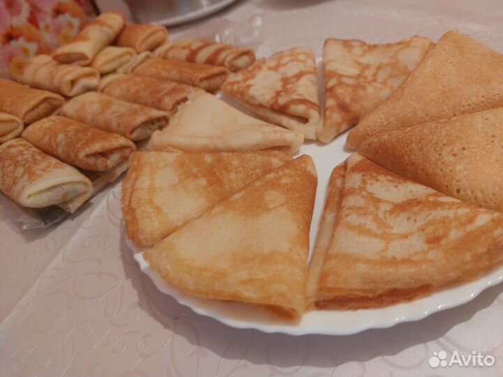 Блинчики домашние/салаты/холодец