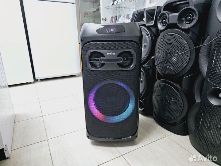 Мощная колонка 250Вт с подсветкой