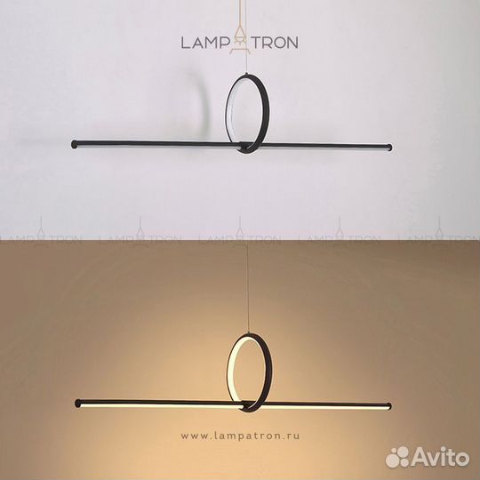 Реечный, рядный светильник moffit long Размер XS. Цвет Черный. Трехцветный свет moffit-long-xs-black