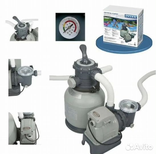 Песочный фильтр-насос для бассейна Intex