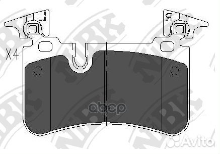Колодки тормозные дисковые задние NiBK PN0557 Я