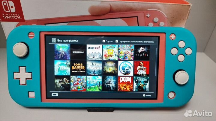 Прошитый NSW 288GB 23Игры sn1249 Nintendo Switch L