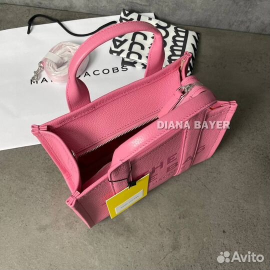 Marc Jacobs The Leather Mini Tote Bag Pink