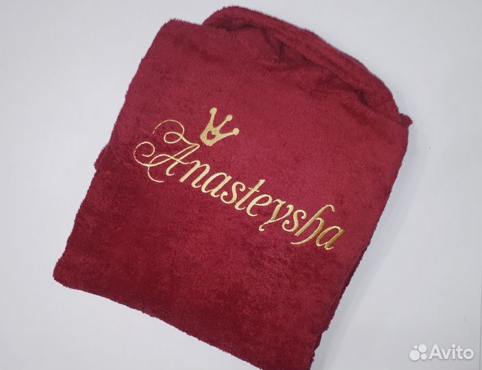 Халат женский махровый именной