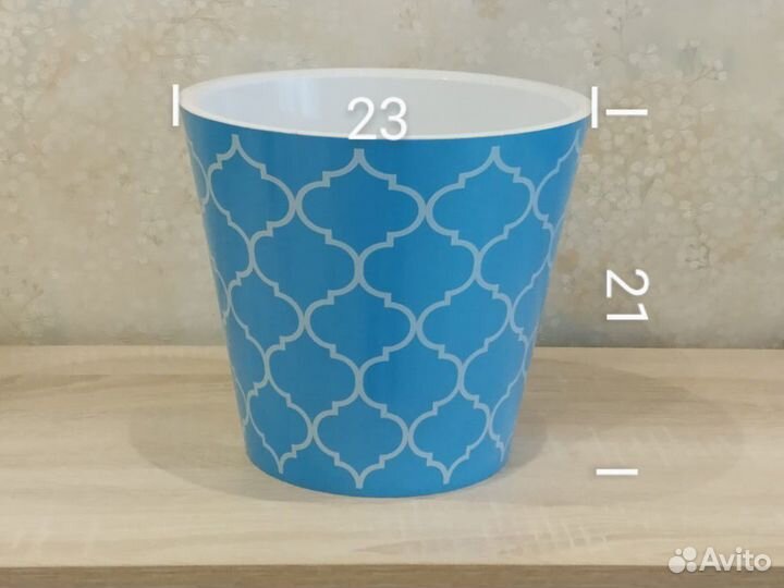 Новые цветочные горшки из плотного пластика