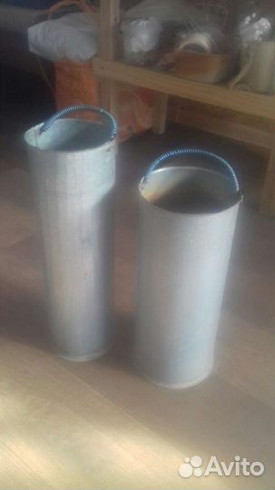 Вазоны под цветы оцинкованные