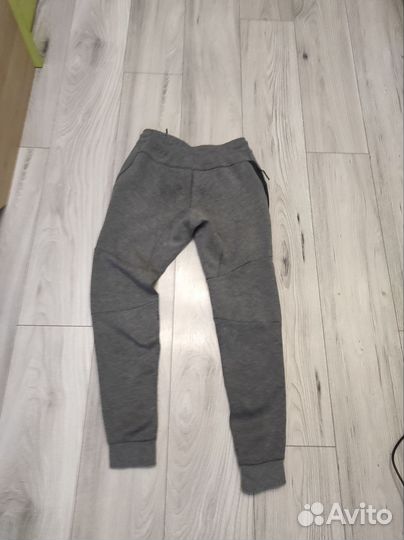 Штаны nike tech fleece серые