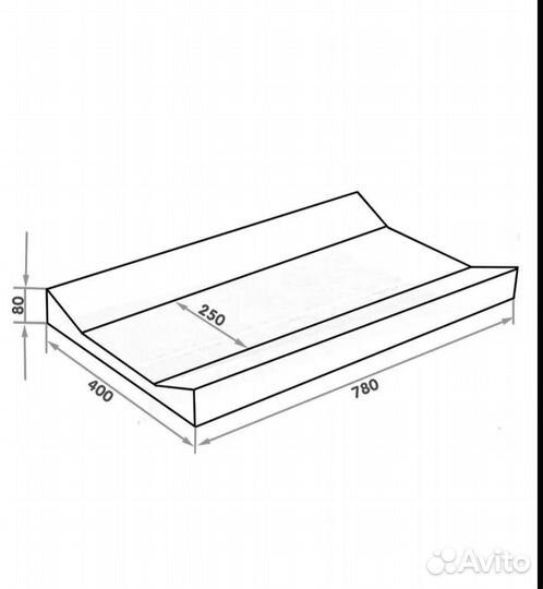 Пеленальная доска на кроватку