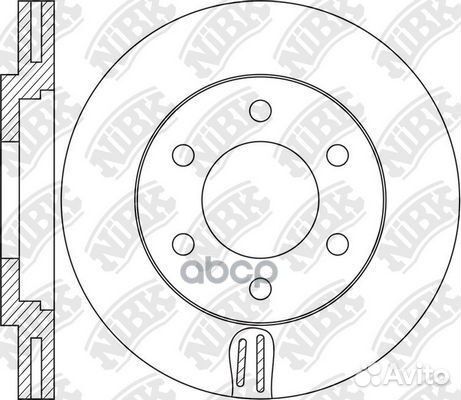 Диск тормозной RN1635 RN1635 NiBK
